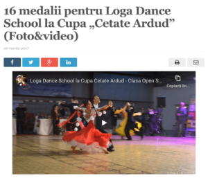 16 medalii pentru Loga Dance School la Cupa Cetate Ardud. (satmareanul.net)