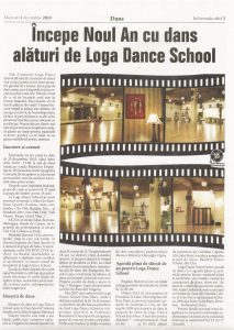 Incepe Noul An cu dans, alaturi de Loga Dance School (Informatia Zilei)