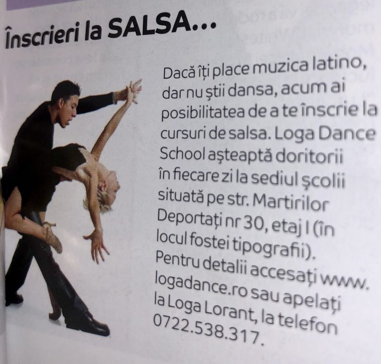 Inscrieri la Salsa… (Zile si Nopti)