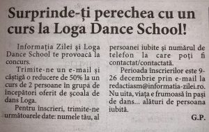 Surprinde-ti perechea cu un curs la Loga Dance School! (Informatia Zilei)