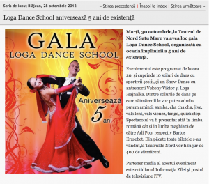 Loga Dance School aniverseaza 5 ani de existenta (informatia-zilei.ro)