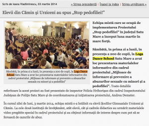 Elevii din Camin si Urziceni au spus „Stop pedofiliei!” (informatia-zilei.ro)