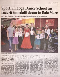 Sportivii Loga Dance School au cucerit 6 medalii de aur in Baia Mare (Informatia Zilei)