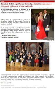 Sportivii de la Loga Dance School participa la numeroase competitii nationale si internationale (portalsm.ro)
