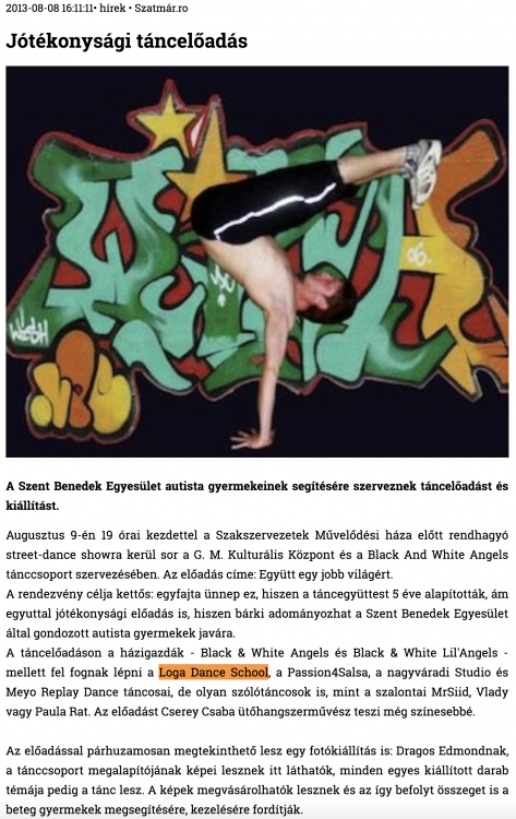 Jotekonysagi tanceloadas (szatmar.ro)