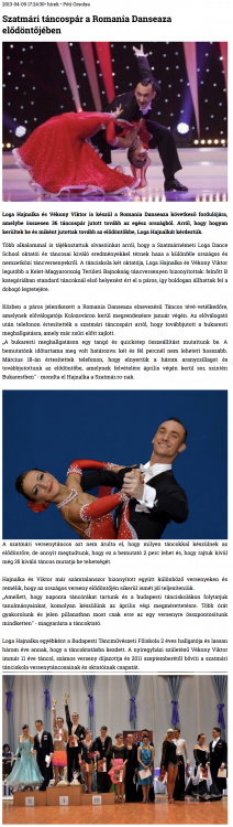 Szatmari tancospar a Romania Danseaza elodontojeben (szatmar.ro)