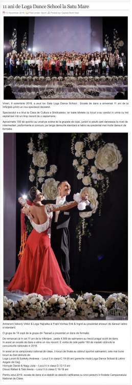 11 ani de Loga Dance School la Satu Mare (gazetanord-vest.ro)