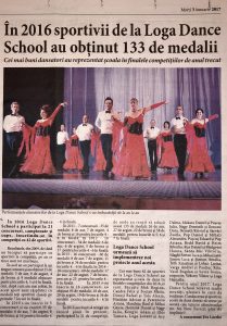 In 2016 sportivii de la Loga Dance School au obtinut 135 de medalii (Informatia Zilei) 5 In 2016 sportivii de la Loga Dance School au obtinut 135 de medalii (Informatia Zilei)