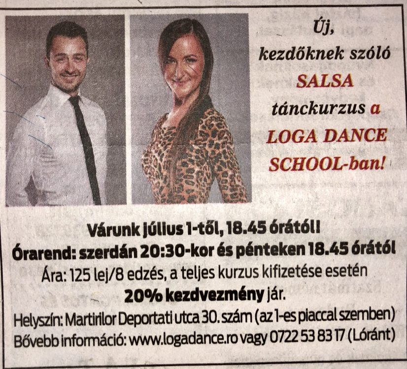 Uj, kezdoknek szolo Salsa tanckurzus a Loga Dance School-ban! (Friss Ujsag)
