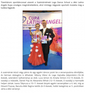 Desen tancoltak a Loga Dance School sportoloi (frissujsag.ro)