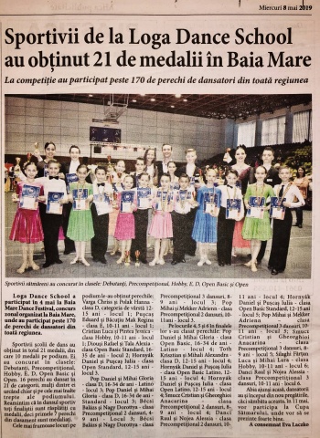 Sportivii de la Loga Dance School au obtinut 21 de medalii in Baia Mare (Informatia Zilei)
