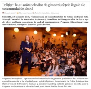 Politistii le-au aratat elevilor de gimnaziu fetele ilegale ale consumului de alcool! (actualitateasm.ro)