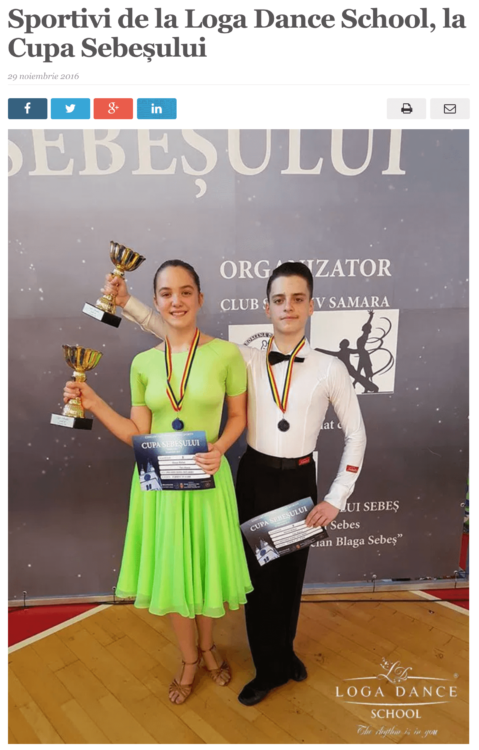 Sportivi de la Loga Dance School, la Cupa Sebesului. (satmareanul.net)