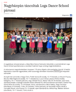 Nagybanyan tancoltak Loga Dance School parosai (frissujsag.ro)